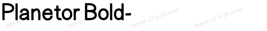 Planetor Bold字体转换